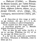 Notice Vicaire - Manon Lescaut
