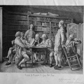 Meissonier - Lecture chez Diderot, signé approuvé par Meissonier