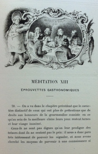 Méditation XIII : Eprouvettes gastronomiques, avec texte