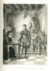 Jeanne d'Arc dictant une lettre adressée au duc de Bedford