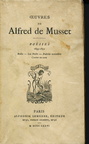 Musset - Poésies 1833 - 1852